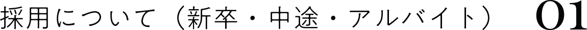 採用について